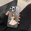 Ốp Lưng iPhone Cô Gái Tóc Nâu IMD Nhám, Chống Sốc, Bảo Vệ Camera - iP 7/8/X/XS/11/12/13/14/15/16/17/Plus/Pro/Max/Air