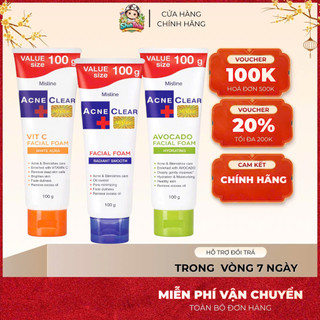 [MỚI] Sữa Rữa Mặt Acne Mistine Clear 2x Micellar Thái Lan 100g