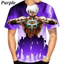 Mới King Of Fighters 3D Tee Nam Mùa Hè - Áo Tay Ngắn Thoáng Mát