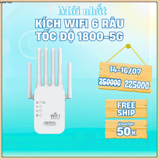✔Bộ Kích Sóng Wifi Cao Cấp 6 Râu Tốc Độ Cao 1800 Mbps Bộ Khuếch Đại Sóng Wifi Truyền Sóng Nhanh Ổn Định Xuyên Tường .
