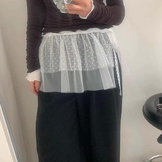 Nova-Khăn Cột Quần Kiểu Dáng Balletcore Xinh Xắn, Váy Voan Ngắn Phụ Kiện Nịt Thời Trang Độc Đáo