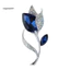VOG Trâm cài hoa Tulip kim cương giả - Độ bóng cao, lấp lánh, phù hợp mùa đông