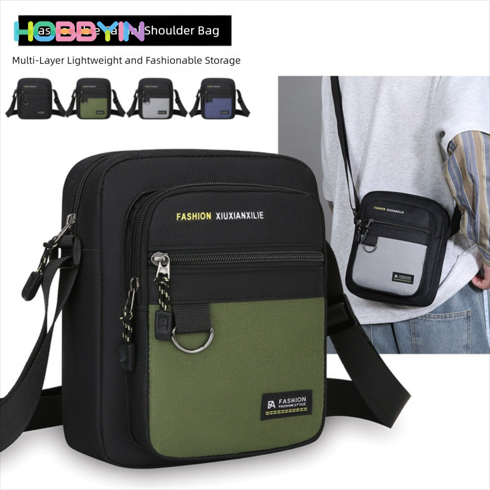 HOBBYIN Túi đeo chéo HOBBYIN, Túi Messenger nhẹ thông thường, Túi đeo vai đa chức năng thời trang Thể thao ngoài trời