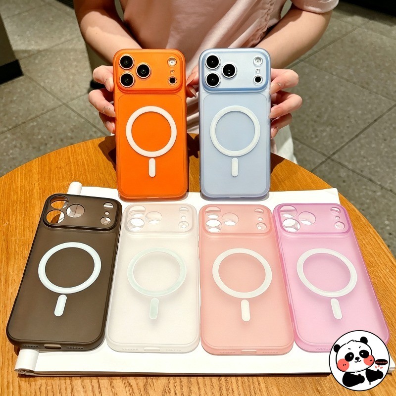 Ốp Điện Thoại Từ Tính Trong Suốt Cho Realme 16 15 15X 15T 12 Pro Plus 11 11X 9i 7i Global 6i 5 5s 5i 5G 4G Vỏ Sạc Không Dây Dễ Thương Đơn Giản Matte CandyColor Vỏ Mềm