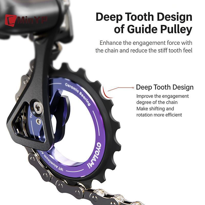 Bánh xe ròng rọc Derailleur 18T phía sau cho xe đạp - Thiết kế rỗng, vòng bi hiệu suất cao, chuyển số mượt mà