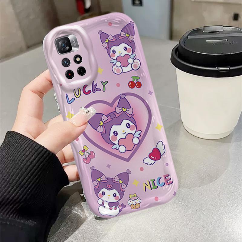 Vỏ Silicon Hoạt Hình Cho Redmi Note 11 11S 12 Pro 4G 3D Phụ Kiện TPU Mềm Sanrio Kuromi Cặp Đôi My Melody Vỏ Điện Thoại Chống Sốc