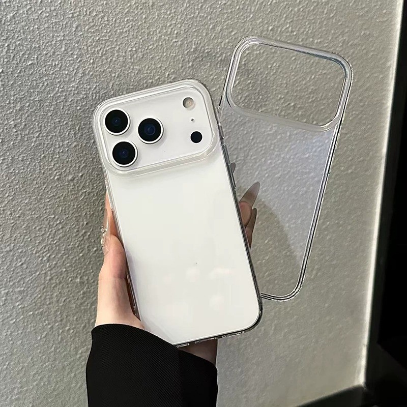 Ốp lưng trong suốt chống sốc cho iPhone, cảm giác cầm như máy nguyên bản7/8/X/XS/11/12/13/14/15/16/17/Plus/Pro/Max