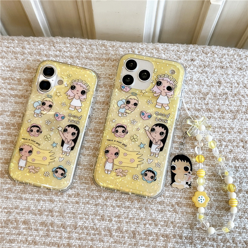 Ốp điện thoại iPhone 17 Pro Max họa tiết hoạt hình bé gái Chất liệu TPU IMD process