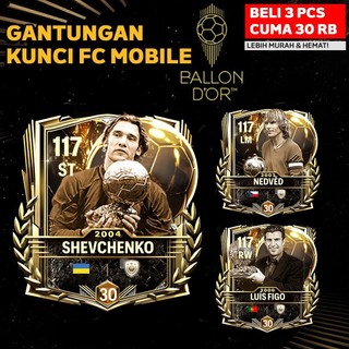 [PROMO] Gantungan Kunci Pemain Bola Gantungan Kunci FC Mobile Ballon Dor Ganci Keychain Akrilik Aksesoris