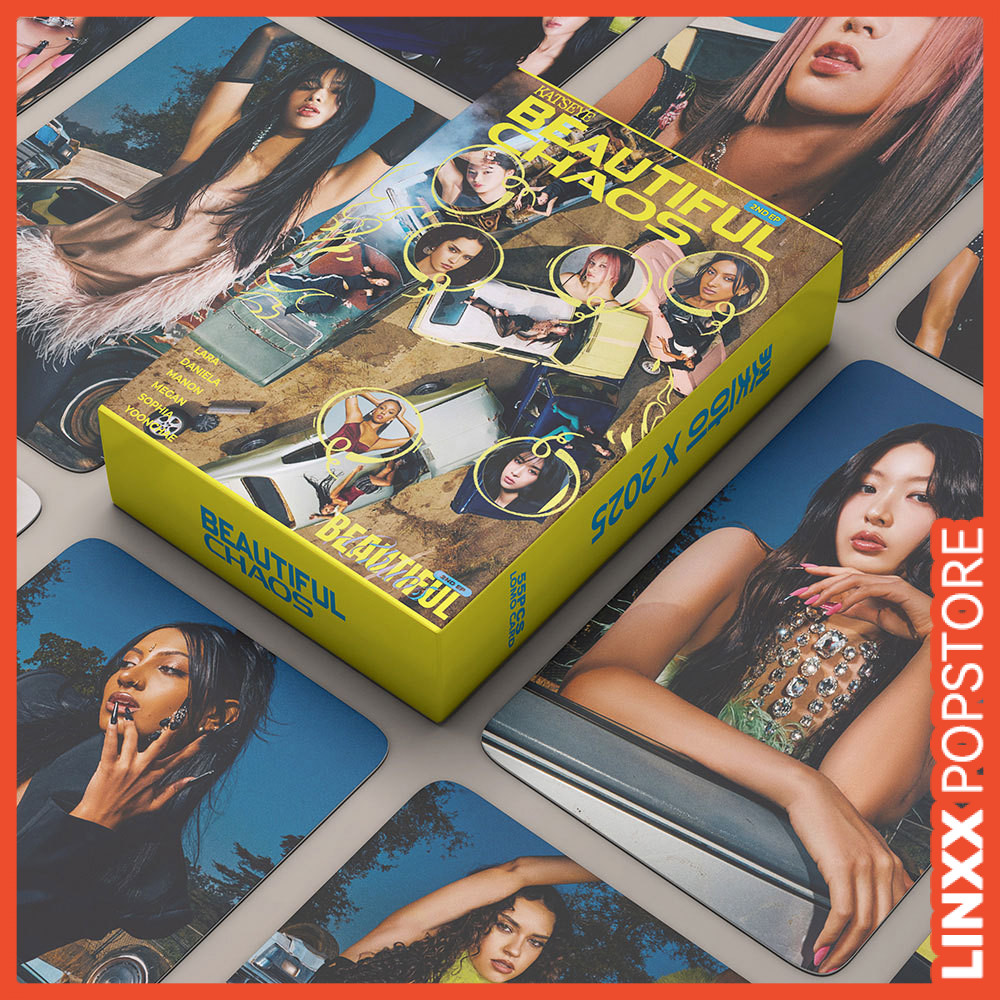 LINXX 55 CÁI KATSEYE 2ND EP CHUỖI ĐẸP Album Lomo Cards Global Pop Girl Group Collectible Fan Trading Photocards Bộ quà tặng hàng hóa cho người hâm mộ Bộ sưu tập