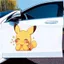 Xe Máy Điện Xe Máy Miếng Dán Xe Hơi Hoạt Hình Độc Đáo Pikachu Cửa Sổ Thân Trầy Xước Chặn Miếng Dán Trang Trí 26.3.26