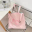 Macaron Màu Túi Tote Dung Tích Lớn Phong Cách Kem Mùa Hè Túi Nách Nữ Phong Cách Mới Phiên Bản Hàn Quốc Túi Messenger Thêu Tất Cả Trận Đấu Đi Lại
