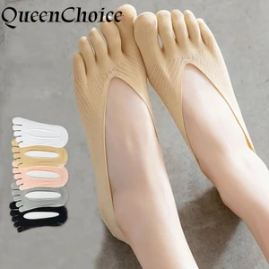 Chân tất mỏng 5 ngón mắt cá dành cho nữ, thoáng khí, thời trang mùa hè