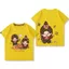 Áo thun tay ngắn nam nữ mùa hè họa tiết Monchhichi từ cotton nguyên chất