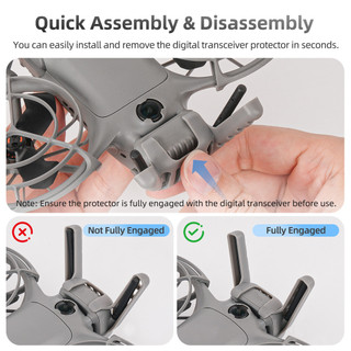 Dành cho DJI NEO 2 Mô-đun truyền hình ảnh Vỏ bảo vệ Chống va chạm và chống rơi Phụ kiện bảo vệ ăng-ten phía sau