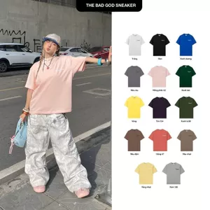 Áo thun cotton The Bad God Serenity mùa hè nhiều màu thoải mái Áo thun nữ Áo nữ
