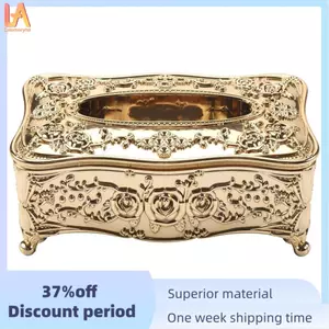 Hộp đựng khăn giấy Acrylic vàng Nhà hàng khách sạn Hộp đựng khăn giấy gia đình