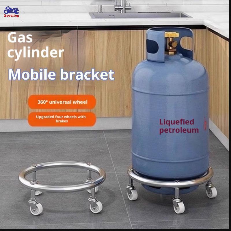 XOITOP Đế Xi Lanh Khay Bình Gas Cố Định Bằng Xoay Bình Gas Có Bánh Xe Cho Kitche Trong Nhà VN
