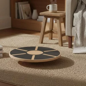Tấm cân bằng gỗ bề mặt chống trượt, xoay 360 độ - Phù hợp cho vận động viên và người mới bắt đầu ở phòng tập thể dục tại nhà