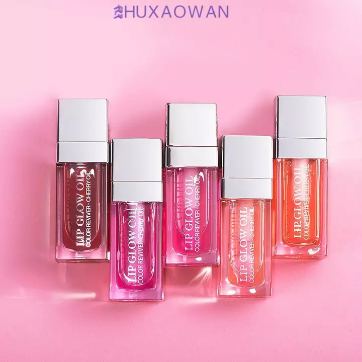 ZHUXAOWAN Bảng bóng môi thạch ZHUXAOWAN, Bảng son môi dưỡng ẩm lâu trôi không dính, Lip Tint Mud đầy màu sắc Gương thủy tinh bóng nước đầy màu sắc Lip Glaze Khỏa thân