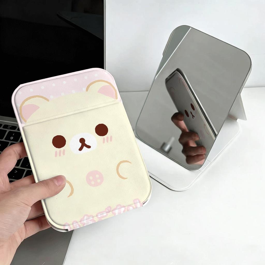 Sữa Gấu Nhỏ Gương Trang Điểm Gấp Đơn Giản Chất Lượng Cao Thời Trang