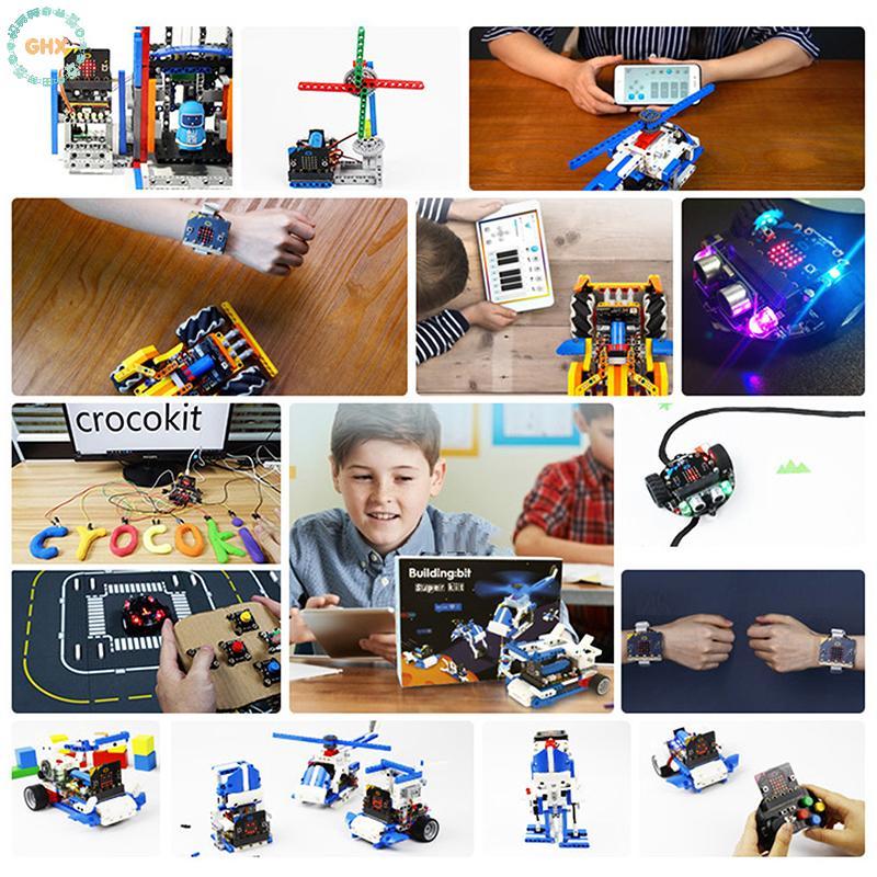 GHX Bit V2 Go Edition BBC Microbit V2.0 Board dành cho trẻ em, DIY phát triển