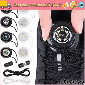 ORDOBOX 1 Cặp Dây Giày Tự Động, Khóa Nhanh Dây Dày Xoay Dây, Lắp Đặt Dễ Dàng Khóa Nhanh Dây Giày Trẻ Em Người Lớn