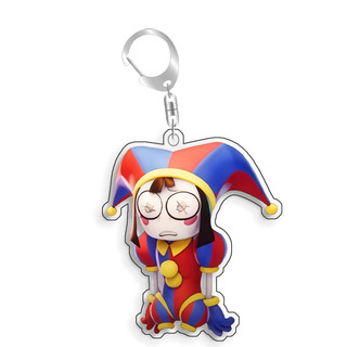 For The Amazing Digital Circus Jax Pomni Ragatha Gangle Acrylic Selfmade Cute Cartoon Anime Keychain