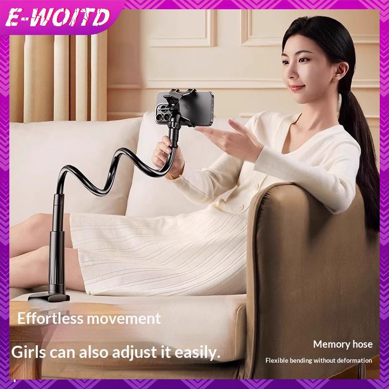 E-WOITD Lười Đầu Giường Để Bàn Kẹp Điện Thoại Braet Linh Hoạt Cánh Tay Dài Ngỗng Người Lười Braet Có Tay Cầm Áo Braet Trực Tiếp Trên Cao E-WOITD