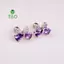 Bông Tai Zircon Tím Cho Nữ - Phụ Kiện Thời Trang Hàng Ngày