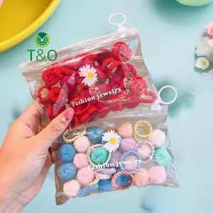 20 Dây buộc tóc co giãn bóng sang trọng đầy màu sắc cho bé gái Dây buộc tóc trẻ em Dây cao su Mũ bện cho trẻ em Phụ kiện tóc [mới]