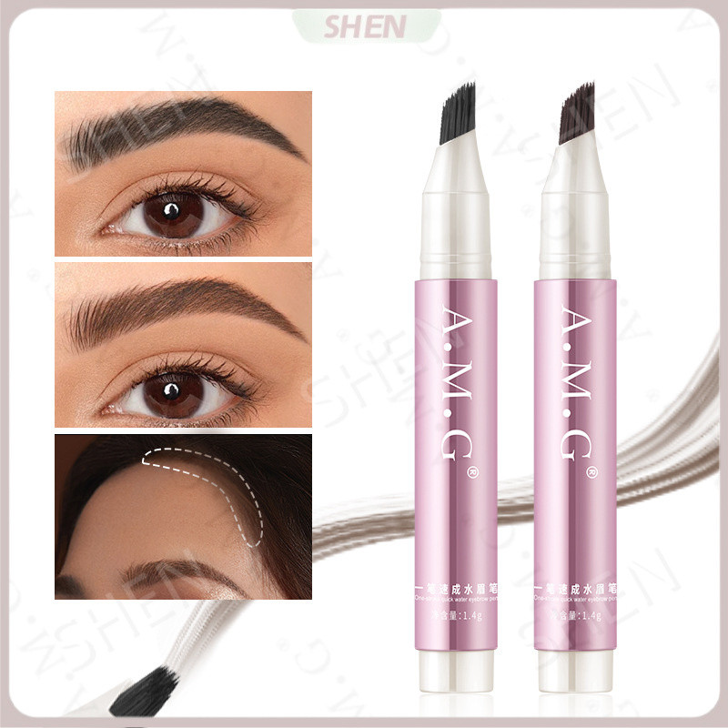 Bán chạy AMG Multi-velvet Bút chì kẻ mày chống thấm nước Chống mồ hôi Tự nhiên mịn màng Lông mày hoang dã