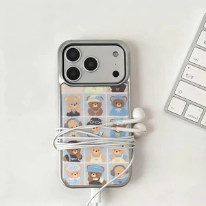 Gongge Mũ Gấu Thích Hợp Cho Apple 16 / 17promax Vỏ Điện Thoại IP15 Thả Keo Gel 14Pro Dễ Thương132025.12.24