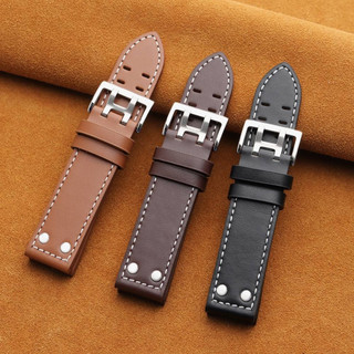Dây đeo đồng hồ da bò chính hãng 20mm 22mm cho Hamilton Dây đeo đồng hồ thay thế cho nam nữ Vòng tay