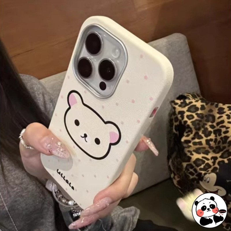 Ốp Điện Thoại Rilakkuma Dễ Thương Cho Vivo Y31 Y21D Y29 Y29S Y27 Y27s Y18 Y18s Y18E Y19S Y28 Y28s Y38 Y58 Y73 Y75 Y03 Y03T 5G 4G Vỏ Da PU Hoạt Hình Gấu Ins Phong Cách Vỏ Mềm