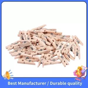 Quần áo bằng gỗ Mini Giấy ảnh Chốt kẹp quần áo Kẹp thủ công 25mm 40 chiếc