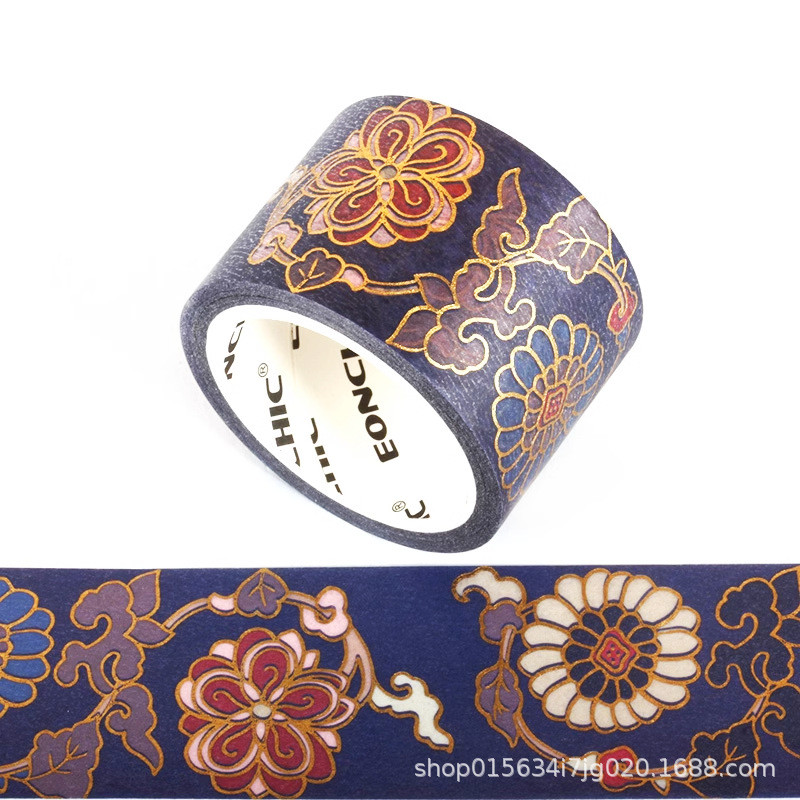 G Dập Phong Cách Cổ Đại Cuộn Lớn Washi Băng Sổ Tay Trang Trí Sóng Đại Dương Sửa Chữa Cần Cẩu Văn Phòng Sản Phẩm Văn Hóa Tay Xé Không Đánh Dấu Độ nhớt Cao DDSR
