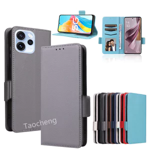 Ốp Điện Thoại Cho Oppo Reno 15 F Pro Max 15F 15ProMax 5G 2025 Vỏ Da Sang Trọng Thẻ Lật Khe Cắm Giá Đỡ Mềm TPU Edge Cover