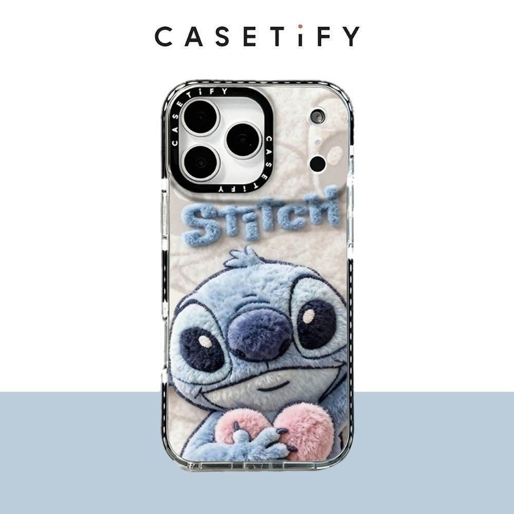 Ốp điện thoại mềm hình con rối Stitch sang trọng hình ảnh cho iPhone 17 Pro Max 16 Plus 15 14 13 12 11 Vỏ bảo vệ chống sốc