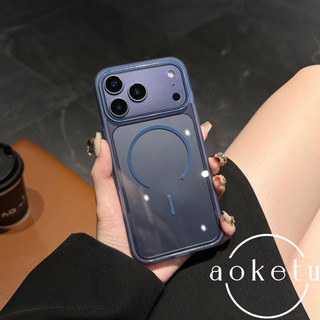 Độ nét cao trong suốt hình tròn mỏng hút từ tính thích hợp cho vỏ điện thoại Apple 17Promax, vỏ bảo vệ iPhone 16, vỏ acrylic siêu mỏng 14 chống rơi 13
