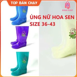 Ủng lửng Hoa Sen cho nữ size 36-43, ủng lao động, ủng đi mưa, ủng hoa sen
