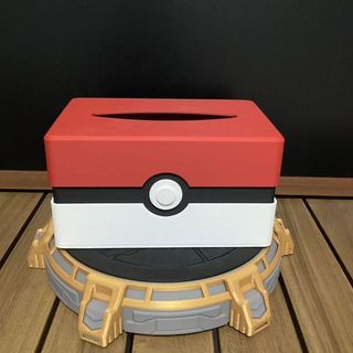 Hộp đựng khăn giấy hình quả bóng Pokémon Poke Hàng hóa hoạt hình Hộp giấy in 3D thời trang đơn giản hiện đại