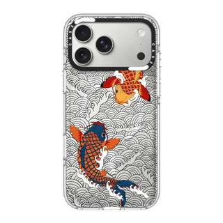CASECASE X Koi HỒNG CAMERA RING PHIÊN BẢN Tác động Vỏ hút từ tính trong suốt cho iPhone 17 / 16 / 15 / 14 / 13 Pro Max Air với bao bì cao cấp