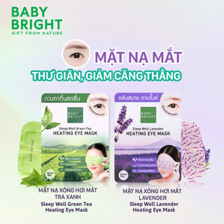 Mặt Nạ Xông Hơi Mắt Trà Xanh Baby Bright Sleep Well Green Tea Heating Eye Mask 1 Miếng