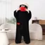 Bộ đồ ngủ có mũ trùm đầu OUSXA, Làm dày kết cấu sang trọng Bộ đồ ngủ Onesie miệng lớn, Bộ đồ ngủ lông cừu san hô mềm mại hoạt hình Unisex