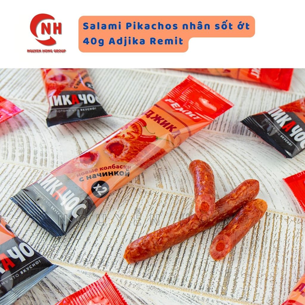 Salami que hun khói Pikachos 40g Remit nhập khẩu Nga