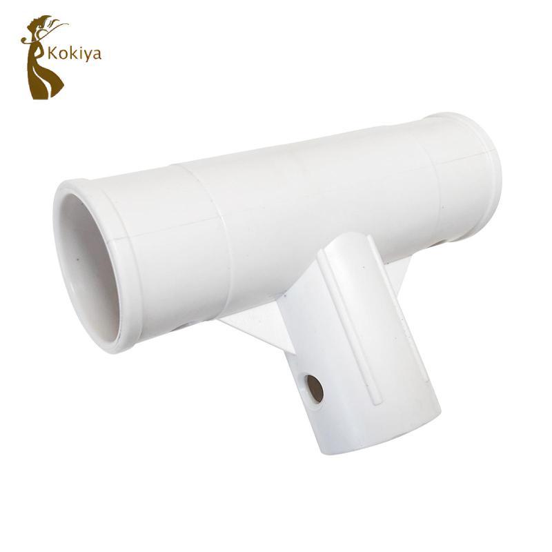 Bộ chuyển đổi khớp nối hình chữ T cho bể bơi, chất liệu PP màu trắng kháng nước, mã 28273