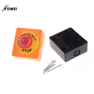 YOWEI Red Sign Nấm Dừng Khẩn Cấp Nút Nhấn Trạm Công Tắc 1 NO 1 NC VN