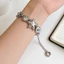 Vòng tay nữ đa năng thời trang và đa năng zircon star heart button