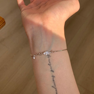 Vòng tay nữ zircon tam giác marquise, phong cách châu Âu và Mỹ